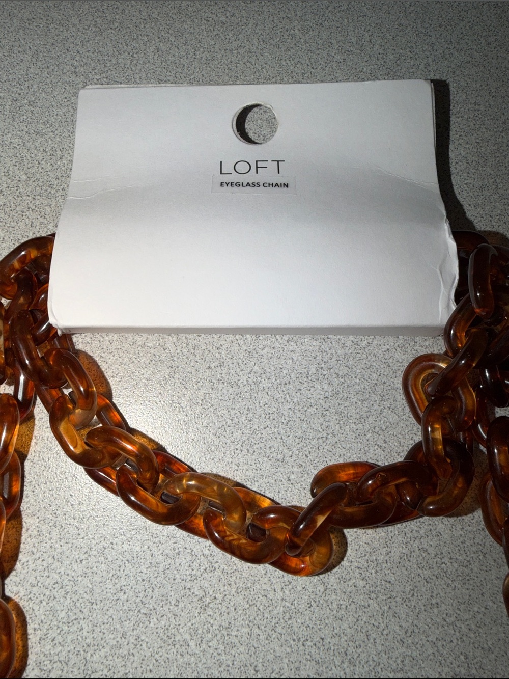 LOFT Resin Eyeglass Sunglasses Chain + Goldtone - Picture 3 of 5